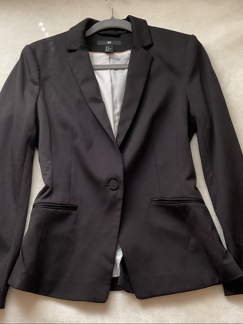 H&M Black Single-Button Women's Blazer